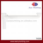 White Plastic Continuous Waste Slip Joint Waste End Outlet T4220