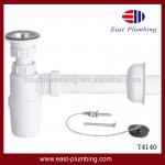 East Plumbing Wall Mount P-Trap Vessel Sink Pop-up Drain Combo T4140-T4140