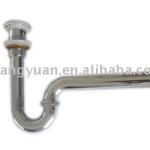 threaded brass tube P trap-HY-6204