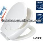18Inch Family 100%PP New White Plastic Double Soft close Bathroom Western Toilet Seats-L-022