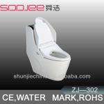 Popular bathroom ceramic wc bowl autoamtic seat intelligent water save closet automatic sensor toilet flusher-ZJ-AG302