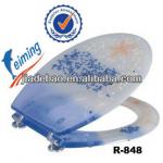 18Inch Polyresin Transparent Ocean European Toilet Seat-R-848
