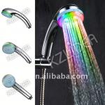 abs chromed plated led shower with water saving function light shower