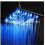 LED stainless steel square shower head 12&quot;,18&quot;,20&quot;with water saving function