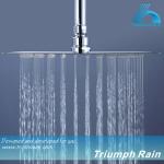 round ultrathin stainless steel rain shower head-JFQ013CP-S