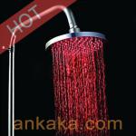 8 Inch 3 Color Changing LED Shower Head Temperature Sensor Sprinkler-F30510