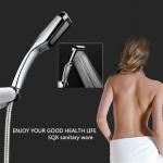 Water saving bathroom accessory ABS shower head with chromed finishing-8003