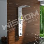 Italian Classic Solid Surface Shower Panel with Shelf WD0031