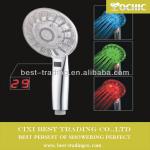 2013 new design LED shower head,Digital Display handheld shower-QX-KE006AT-SM