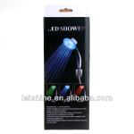 Beautiful &amp; Romantic 7 Color LED Shower head ABS Plastic Colors Changing Cyclically Water flow power (no battery)-LS-LY-001