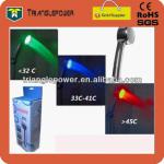 Led shower RGB three-color,temperature sensor control shower color changing, LED Light Shower Head
