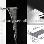 2 functions ultra thin waterfall top shower head-A-shead-7372