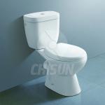 Durable ceramic two piece toilet bowl with CE certificate