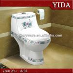 modern new hot flower ceramic pan toilets_Washdown bedroom closet_model with self-cleantoilet_