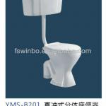 Africa Twy ford cheap toilet B201 with blue and pink color-B201