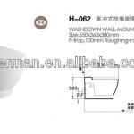 Washdown wall-hung toilet bowl-H-062