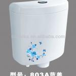 Bathroom Sanitary Ware Squatting Pan White Water Tank-803A