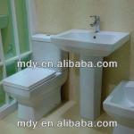 sanitary ware suite bidet basin with pedestal toilet