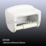 White Ceramic Holder for Tissue Paper-B7039