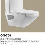 WALL-HUNG WASHDOWN TWO-PIECE TOILET-ON-750