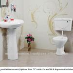 Bathroom Suite Repose wash Basin with Pedestal-.