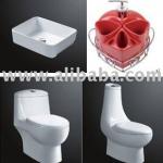Decorative whole set sanitary fittings bathroom ceramic-bathroom fitting ceramic