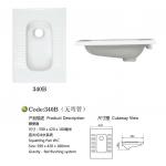 340B sanitary two piece squat pan toilet-340B