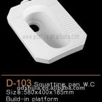 D 103 Ceramic Squatting pan-D 103