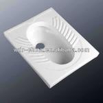 Bathroom ceramic sanitary squatting toilet pan H08-WH08