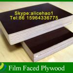 Construction Building Material1220*2440mm 18mm Poplar Core WBP Brown Film Faced Plywood-HL-1