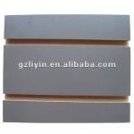 light grey melamine MDF slatwall-