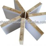 Paulownia core melamine faced 18mm wood block board-