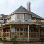 carbonized wood thermowood -Scots Pine(Pinus sylvestris )wooden house