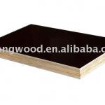 brown and black film faced plywood