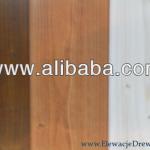 Solid wood panelling / siding / cladding with surface coating-