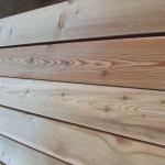 the larch, pine and spruce terrace boards and planks-