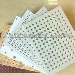 Perforated acoustic gypsum board-square hole-