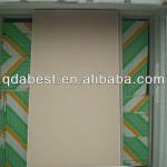 Tapered edge gypsum plaster board-