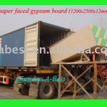 1200x2400x7mm standard gypsum plaster board for drywall/partitions/ceiling-