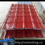 glazed roof tile powder coated galvanized steel sheet anti-rust trapezoidal sheet-typs roof sheet