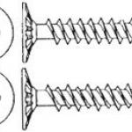 Cement board screw-