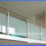 Safty Laminated Frosted Glass Railing-LG-33