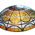 luxury tiffany style stained glass dome for ceiling-D001A