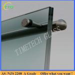 Clear Tempered Laminated Glass (AS/NZS 2208) with holes and polished edges finished-LG-47