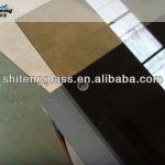 China Qinhuangdao 8mm Bronze Tempered Sauna Shower Door Glass with Straight Polished Edges and Holes-8mm