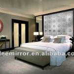 2013 crystal float glass mirror wall clock mirror ceiling tile-2-A-300
