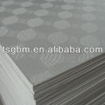 EMBOSS/PVC LAMINATED GYPSUM CEILING TILE 60*60 cm PVC Laminated Vinyl Coated Gypsum Ceiling Tile with foil back-600*600*8 mm