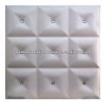 Leather 3d wall panel ceiling,embossed leather ceiling-KDL014