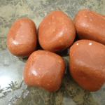mixed colored stone pebbles-Red pebbles