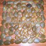 Natural polished yellow pebble stone-